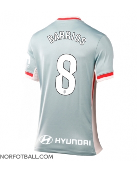 Billige Fotballdrakt Atletico Madrid Pablo Barrios #8 Replika Bortedrakt Dame 2024-25 Kortermet